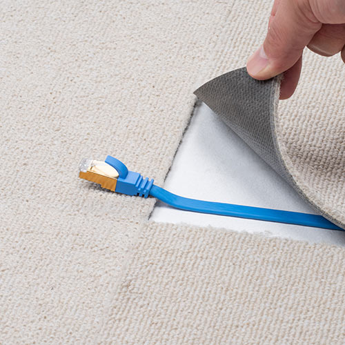 LANケーブル（カテ8・カテゴリー8・CAT8・40Gbps・2000MHz・フラット・エイリアンクロストーク・50cm）