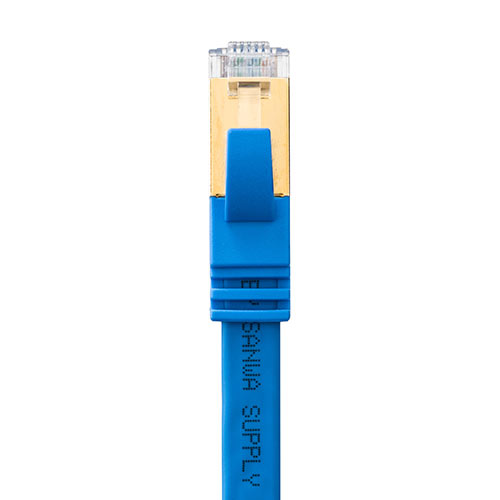 LANケーブル（カテ8・カテゴリー8・CAT8・40Gbps・2000MHz・フラット・エイリアンクロストーク・1m）
