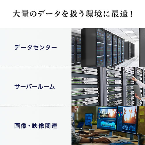 LANケーブル（カテ8・カテゴリー8・CAT8・40Gbps・2000MHz・フラット・エイリアンクロストーク・1m）