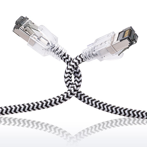 LANケーブル（カテ8・カテゴリ8・CAT8・40Gbps・2000MHz・より線・メッシュ・スリム・ツメ折れ防止・3m）