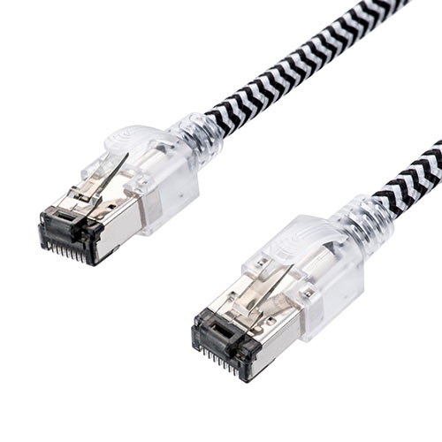 LANケーブル（カテ8・カテゴリ8・CAT8・40Gbps・2000MHz・より線・メッシュ・スリム・ツメ折れ防止・3m）