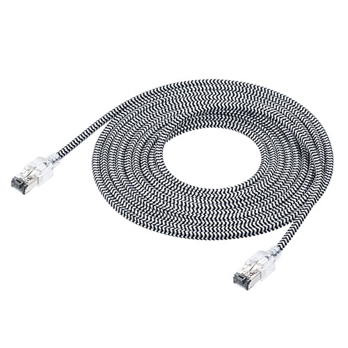 LANケーブル（カテ8・カテゴリ8・CAT8・40Gbps・2000MHz・より線・メッシュ・スリム・ツメ折れ防止・3m）