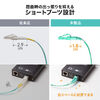 光ファイバケーブル（OM3・10GBASE-SR/SW規格・10Gbps・マルチモード・LC×2-LC×2・メガネ型・2芯・ショートブーツ・デュプレックス・50μm・20m）