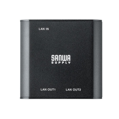 スイッチングハブ（LANハブ・ギガビット・3ポート・Type-C給電・超小型・アルミ筐体・AUTO-MDIX・2分配）