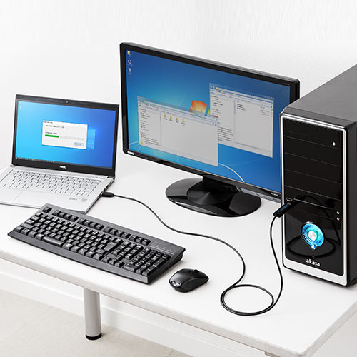 USB3.2/3.1 Gen1データリンクケーブル（Windows 10/Mac対応・パソコン/タブレット・データ移行・ドラッグ&ドロップ）