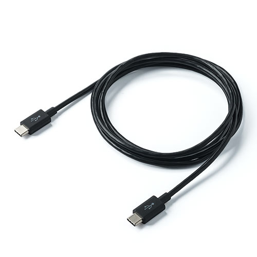 USB タイプCケーブル（USB2.0対応・Type-Cオス/Type-Cオス・USB-IF認証済み・1.5m・ブラック）
