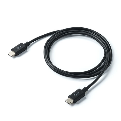 USB タイプCケーブル（USB2.0対応・Type-Cオス/Type-Cオス・USB-IF認証済み・1m・ブラック）