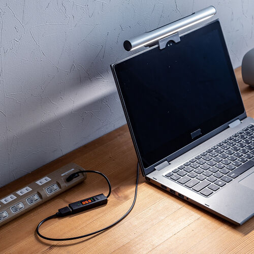 タイマー付きUSBケーブル（USB Aポートタイプ・充電・データ転送・電圧電流測定・3A対応・USB2.0・ブラック）