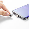 コネクタ両面対応マグネット着脱式USB Type-C充電ケーブル（QuickCharge・スマートフォン・充電・通信・2A対応・ケーブル長1m・ブラック）