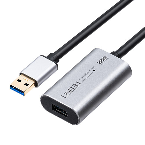 延長ケーブル （USB延長・USB3.0/USB 3.2/3.1 Gen1 ・アクティブタイプ・テザー撮影・ACアダプタ付属・バスパワー・セルフパワー・10m）