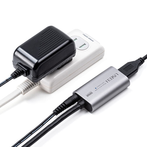 延長ケーブル （USB延長・USB3.0/USB 3.2/3.1 Gen1 ・アクティブタイプ・テザー撮影・ACアダプタ付属・バスパワー・セルフパワー・10m）