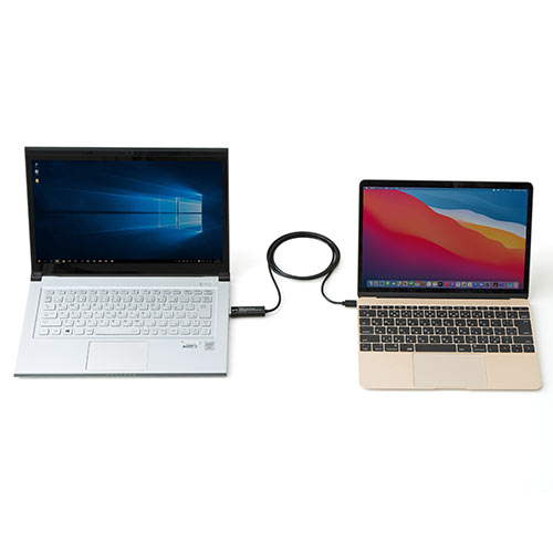 USBリンクケーブル USB3.2 Gen1 PC間 高速データ転送 データ移行 Windows/Mac両対応 Type-Cコネクタ