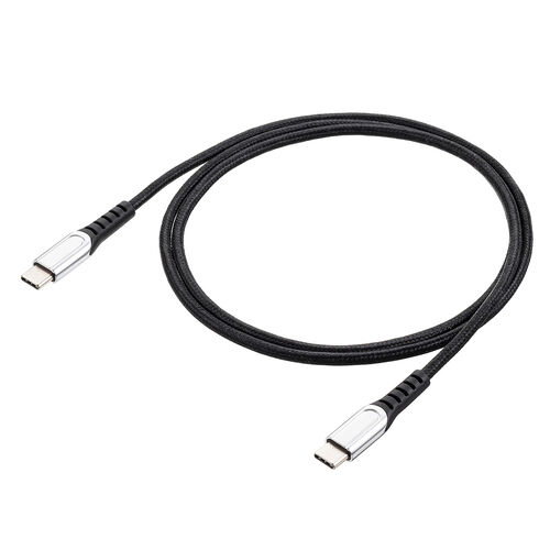 USB Type-Cケーブル（USB2.0・高耐久・ポリエチレンメッシュケーブル・USB PD 100W対応・CtoC・1m・ブラック）