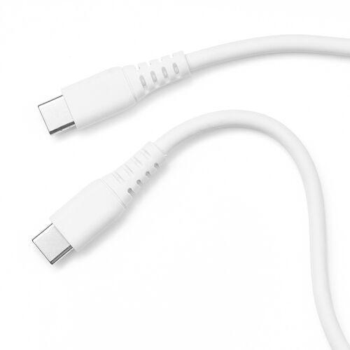 ホワイト USB-C ケーブル 約1.5メートル 充電・通信ケーブル 1．5メートル タイプC to C（ホワイト