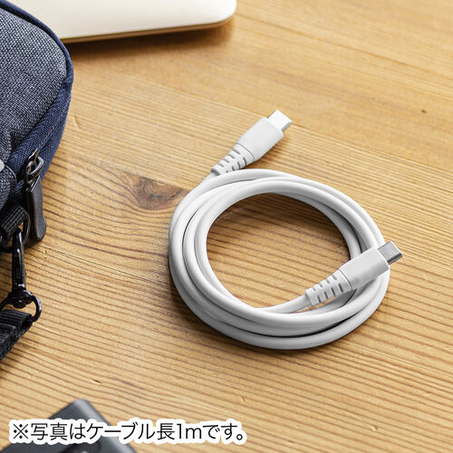 【依頼品】140段式中継ケーブル4.4＋72段式USBケーブル　A-B 1m やわらか USB Type-Cケーブル（USB2.0・絡まない・USB PD 100W