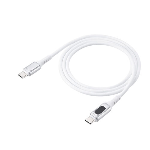 PD電力表示機能付き USB Type-Cケーブル（USB PD240W対応・e-marker