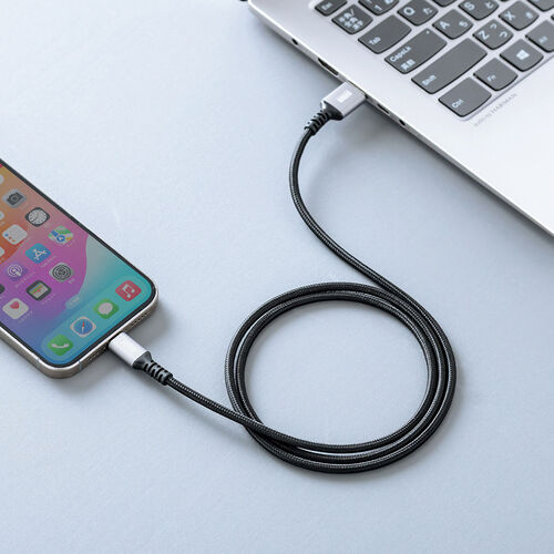 USB Type-Cケーブル（15W・ポリエステルメッシュ・高耐久・AtoC