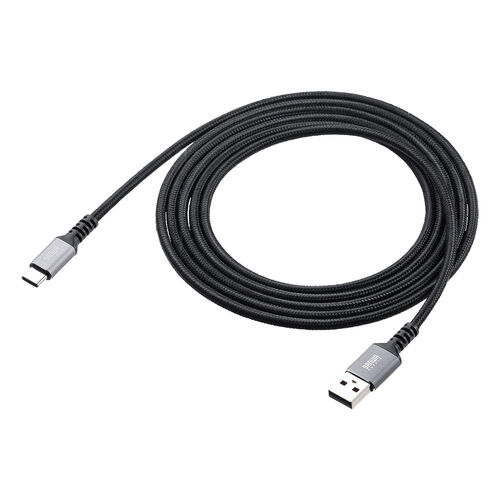 USB Type-Cケーブル（15W・ポリエステルメッシュ・高耐久・AtoC