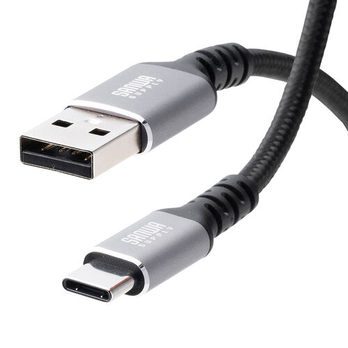 USB Type-Cケーブル（15W・ポリエステルメッシュ・高耐久・AtoC