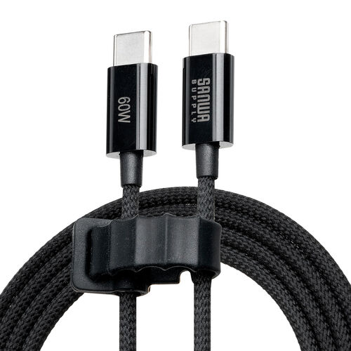 USB Type-Cケーブル（USB PD60W・1m・ケーブルバンド付き