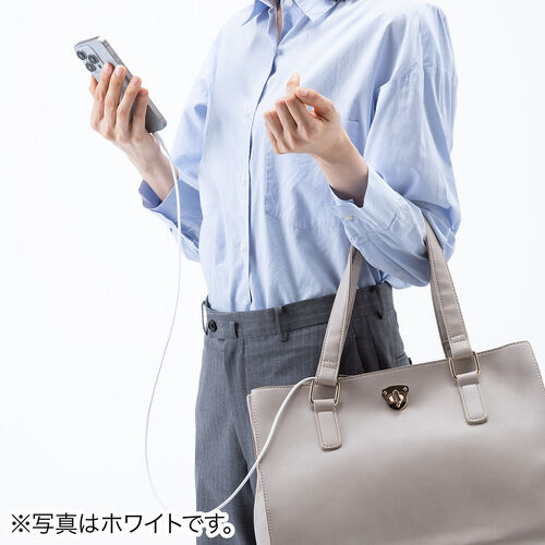 USB Type-Cケーブル（USB PD60W・1m・ケーブルバンド付き・シリコンメッシュ・絡まない・しなやか・CtoC・タイプC・USB2.0・充電・データ転送・スマホ・タブレット・ブラック）