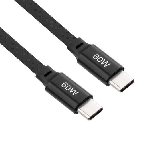 巻き取り式 USB Type-Cケーブル（両引き・CtoC・1.2m・PD60W・充電ケーブル・データ転送・持ち運び・iPad・iPhone・スマホ・タブレット・ブラック）