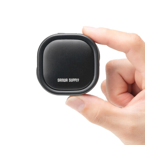 巻き取り式 USB Type-Cケーブル（両引き・CtoC・1.2m・PD60W・充電ケーブル・データ転送・持ち運び・iPad・iPhone・スマホ・タブレット・ブラック）