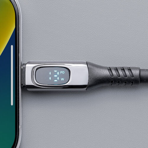 USB Type-Cケーブル（USB PD100W対応・電力表示機能付き・1.5m・USB 20Gbps・8K/60Hz対応・シリコンケーブル・充電 データ転送・映像伝送・iPhone 16対応）