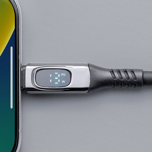 USB Type-Cケーブル（USB PD100W対応・電力表示機能・1m・USB4・USB 20Gbps・8K/60Hz対応・シリコンケーブル・充電 データ転送・映像伝送・iPhone 16対応）