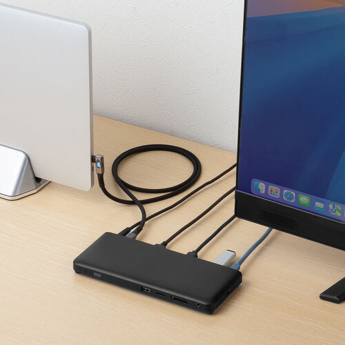 USB Type-Cケーブル（W数表示機能付き・USB4・8K/60Hz・L字コネクタ・映像伝達可能・PD100W対応・1m・シリコンケーブル・充電・データ転送・スマホ タブレット ）