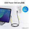 USB Type-Cケーブル（PD240W・L字・全方向対応ケーブル・両端回転コネクタ・スマホ・switch・充電・540°回転・USB2.0・480Mbps・1.8m・ブラック）