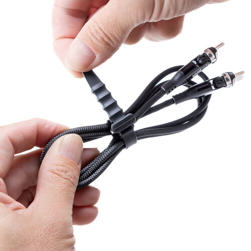 USB Type-Cケーブル（PD240W・L字・全方向対応ケーブル・両端回転コネクタ・スマホ・switch・充電・540°回転・USB2.0・480Mbps・1m・ブラック）