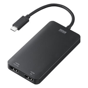 USB C - HDMI 変換アダプタ（4K×1 フルHD×1・ディスプレイアダプタ