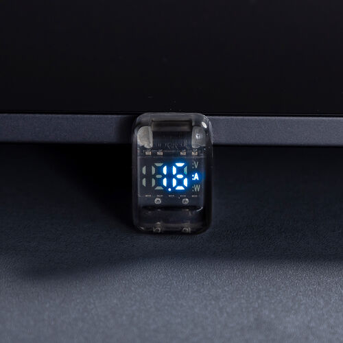 USB-C 変換アダプタ（U字・電力表示機能・USB 40Gbps・PD 140W・映像出力・8K・60Hz・U型・Type-C・出力スクリーン表示・クリアカラー・スケルトンデザイン）