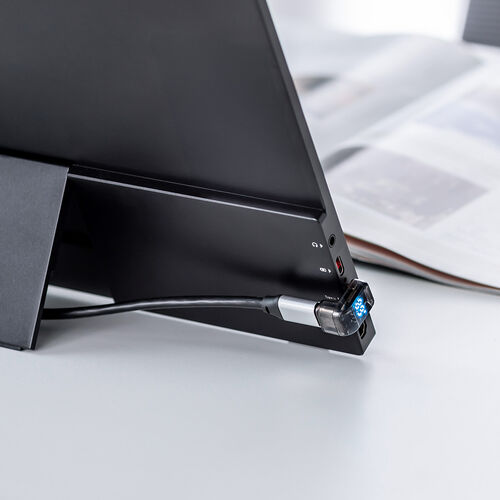 USB-C 変換アダプタ（U字・電力表示機能・USB 40Gbps・PD 140W・映像出力・8K・60Hz・U型・Type-C・出力スクリーン表示・クリアカラー・スケルトンデザイン）