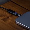 USB-C 変換アダプタ（540°回転・PD240W・上下左右・全方向対応・L字/L型コネクタ・USB2.0・急速充電・Type-C・方向変換・ガンメタリック）