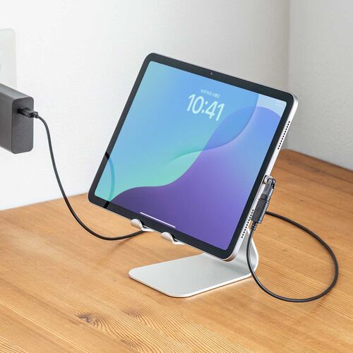 タイプC 変換アダプタ（540°回転・PD240W・上下左右・全方向対応・L字/L型コネクタ・急速充電・方向変換・ガンメタリック）