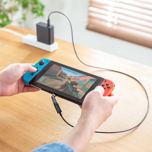 タイプC 変換アダプタ（540°回転・PD240W・上下左右・全方向対応・L字/L型コネクタ・急速充電・方向変換・ガンメタリック）