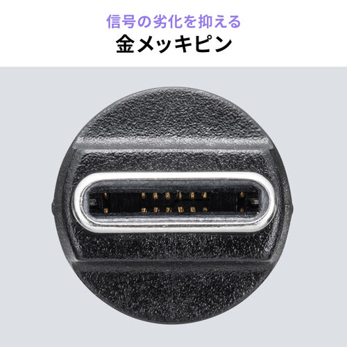 USB-C 変換アダプタ（540°回転・PD240W・上下左右・全方向対応・L字/L型コネクタ・USB2.0・急速充電・Type-C・方向変換・ガンメタリック）