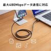 USB-C 変換アダプタ（540°回転・PD240W・上下左右・全方向対応・L字/L型コネクタ・USB2.0・急速充電・Type-C・方向変換・ガンメタリック）