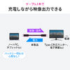 USB Type-Cケーブル（7m・Type-C映像出力対応・USB PD75W対応・4K/60Hz・Altモード・5Gbps・充電・データ転送・ブラック・電子黒板）