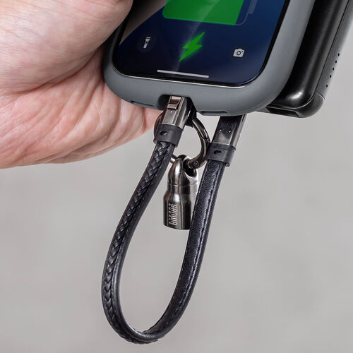 USBケーブル（USB Type-C ストラップ・急速充電・PD240W対応・ハンドストラップ・iPhone16・22cm・ブラック）
