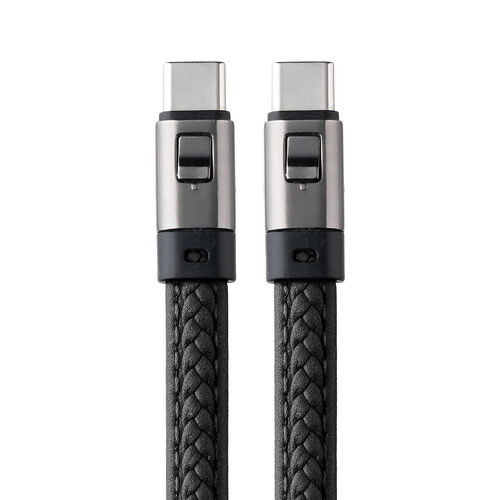 USBケーブル（USB Type-C ストラップ・急速充電・PD240W対応・ハンドストラップ・iPhone16・22cm・ブラック）