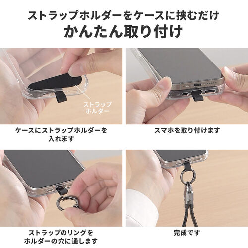 USBケーブル（USB Type-C ストラップ・急速充電・PD240W対応・ハンドストラップ・iPhone16・22cm・ブラウン）