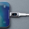 USB Type-C ケーブル（急速充電・PD100W・二股ケーブル・2-in-1・電力表示・ナイロンメッシュ・自動分配・2台同時充電・充電のみ・データブロック・1.2m・ホワイト）