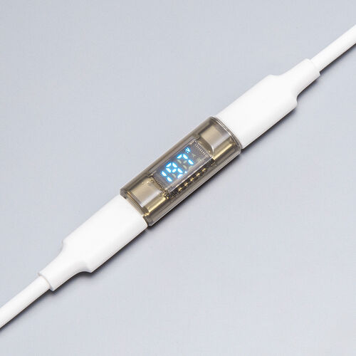 USB-C 中継アダプタ（電力表示機能・メス-メス・延長・USB 40Gbps・PD 140W・映像出力・8K・60Hz・直線・Type-C・クリアカラー・スケルトンデザイン）