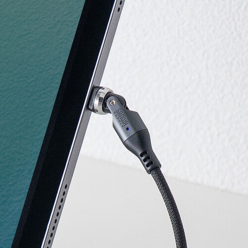 USB-C 変換アダプタケーブル（540°回転・PD240W・上下左右・全方向対応・L字・L型・コネクタ・USB2.0・急速充電・Type-C・方向変換・ガンメタリック）