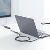 USB Type-C 延長ケーブル （L字コネクタ・PD100W・映像出力・4K60Hz・Altモード・USB5Gbps・高速通信・3重シールド構造・1m）