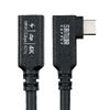 USB Type-C 延長ケーブル （L字コネクタ・PD100W・映像出力・4K60Hz・Altモード・USB5Gbps・高速通信・3重シールド構造・1m）