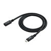 USB Type-C 延長ケーブル（PD100W・映像出力・4K60Hz・Altモード・USB5Gbps・高速通信・3重シールド構造・1m）
